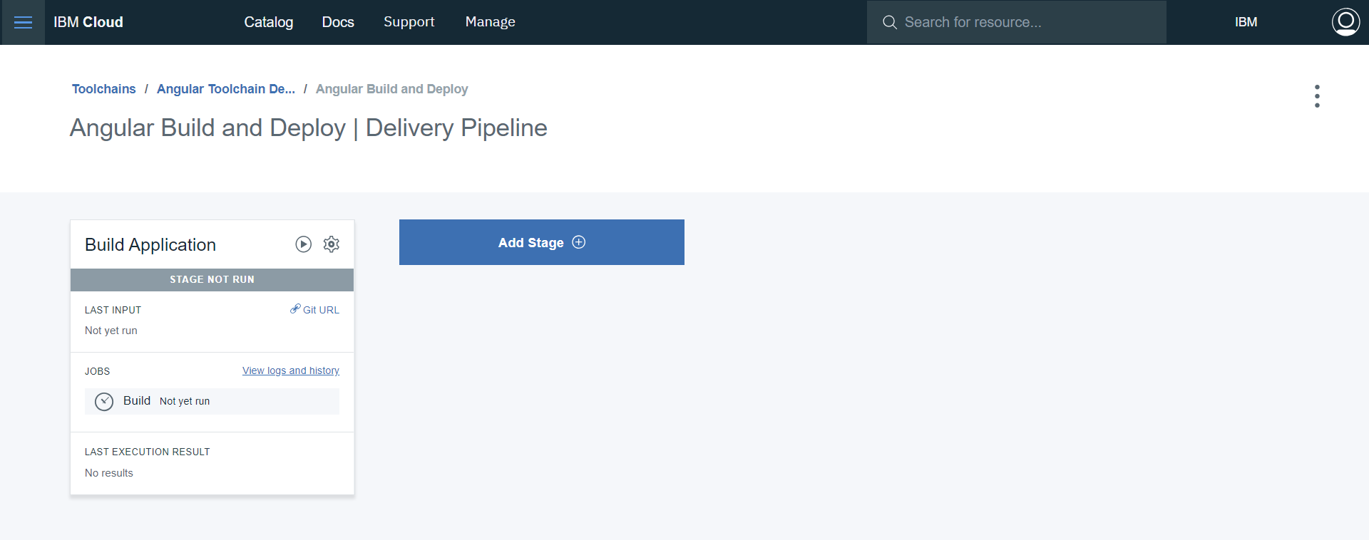 Delivery Pipeline with Build Stage